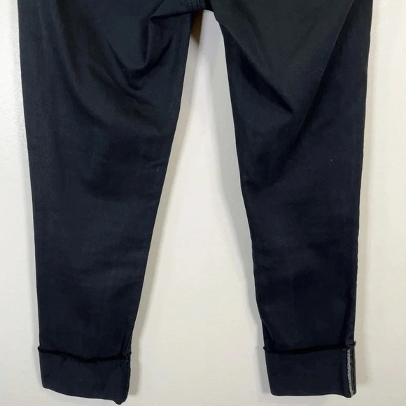 AG Adriano Goldschmied The Stevie Cuff Ankle  Straight Petite Dark Wash Jeans - Picture 12 of 13